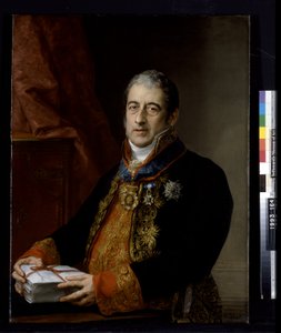 Porträtt av Juan Miguel De Grijalba (olja på duk) av Vicente Lopez y Portana