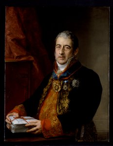 Porträtt av Juan Miguel de Grigalba, ca 1835 (olja på duk) av Vicente Lopez y Portana