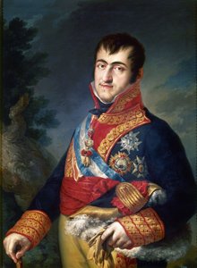 Porträtt av kung Ferdinand VII av Spanien, 1814-1815