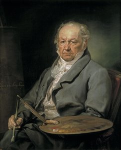 Porträtt av målaren Francisco de Goya 1746-1828, 1826