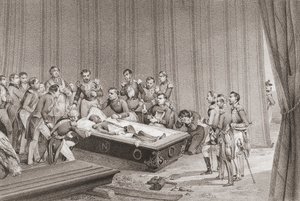 Napoleons kropp. av Victor (after) Adam