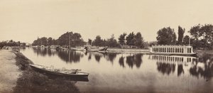 Pråmar i Oxford, 1862. av Victor A Prout