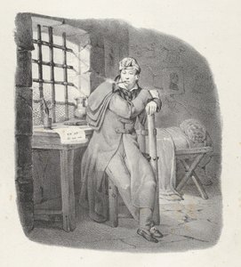 Kille. XIII: St. Pelagia! härlig vistelse! Sainte-Pélagie fängelse, en charmig vistelse!, 1824.. av Victor Adam