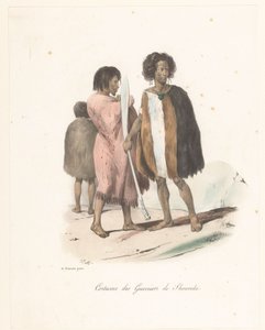 Kläder för krigarna i Shouraki (Nya Zeeland) Costume des Guerriers de Shouraki (titel på objekt) Voyage of Discovery of the Astrolabe (serietitel) Voyage de découvertes de l