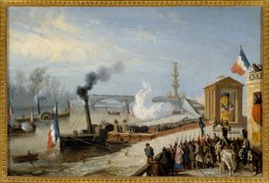 Landning av Napoleon I:s aska i Courbevoie, 15 december av Victor Adam