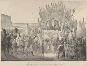 Militärfestival i Boulogne där Napoleon delade ut stjärnor i Hederslegionen