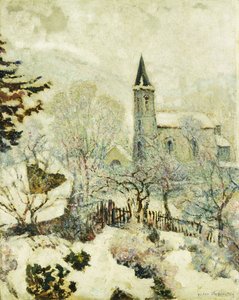 Murol kyrka på vintern; Murols kyrka på vintern