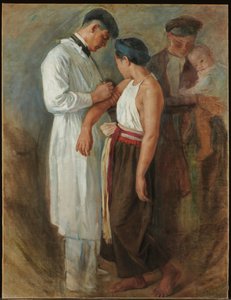 La Vaccination, ca 1923 (olja på duk)