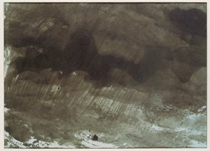Isolerat hus under stormen. Penna och tvätt ... av Victor Hugo
