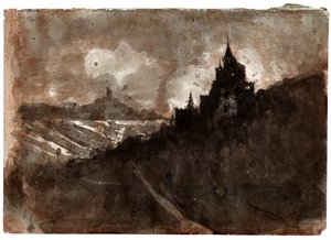 Rhendalen, ca 1850 av Victor Hugo