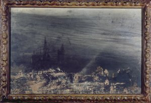 The Dead City (bläck, tvätt och wc på papper)