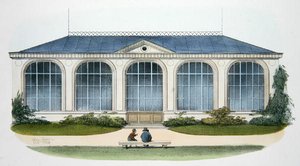 Orangeriet i Bellombre (Bourgogne) illustration från 