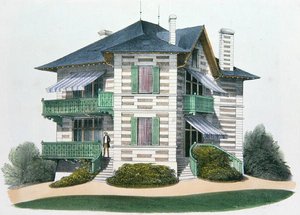 A House at Etretat, illustration från 