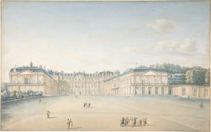 Gården vid Château de Saint-Cloud av Victor Jean Nicolle
