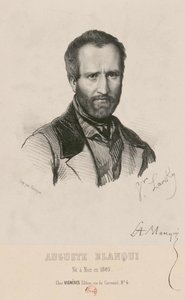 Porträtt av Louis-Auguste Blanqui 1805-1881, 1849. av Victor Larsky