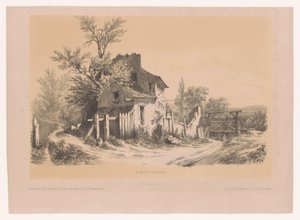 Boerderij op de Mont Valérien På Mont Valérien (titel på objekt) av Victor Lefranc