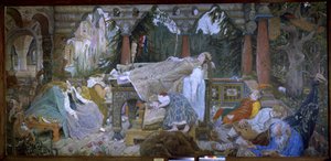 Törnrosa (Traditional Tale) - Törnrosa - Målning av Viktor Mikhaylovich Vasnetsov (1848-1926), olja på duk