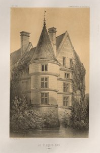Pittoresk arkitektur eller monument från 1400-talet. Och XVI. Århundraden: Slott i Frankrike av XV och XVI århundraden: Pl. 68, Le Plessis-Bas (Aisne) av Victor Petit