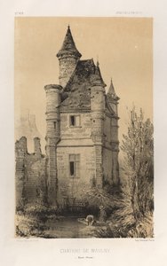Pittoresk arkitektur eller monument från 1400-talet. Och XVI. Århundraden: Chateaux De France av XV och XVI århundraden: Pl.11, Chateau De Maulny (Haute-Marne) av Victor Petit