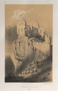 ...pl. 30, Chateau De Crussol Drome, 1860. av Victor Petit