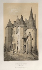 ...pl. 45 Château De Chassy Saône et Loire, 1860. av Victor Petit