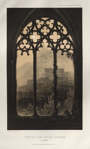 ...pl. 54, Fönster i ett gammalt kloster i Barcelona, ​​1860.