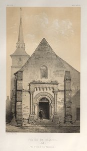 ...pl. 58, Requeil Sarthes kyrka, 1860. av Victor Petit