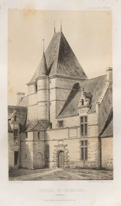 ...pl. 93, Cramesnil Calvados slott, 1860. av Victor Petit