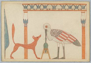 Räven och storken, Illustration till Aesops fabler