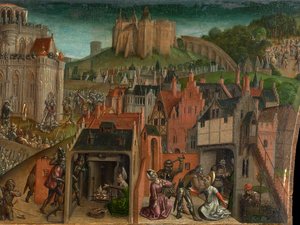 Titus erövring av Jerusalem (predella)