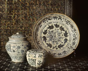 Blått och vitt porslin från Annam, 1400- till 1500-talet (keramik)