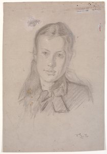 Porträtt av Martha Møller (m. Viggo Johansen 1880) av Viggo Johansen