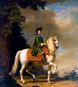 Ridsporträtt av kejsarinnan Katarina II
