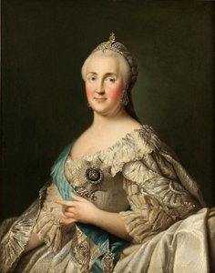 Porträtt av kejsarinnan Katarina II 1729-1796, ca. 1780