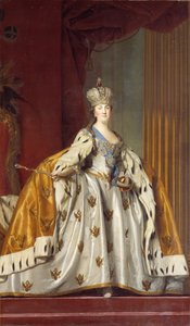 Katarina II av Ryssland i kröningsklänning
