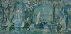 Scenografi för pjäsen Måsen av A. Tjechov, 1898 av Viktor Andreyevich Simov