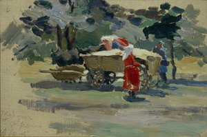 Doukhoborerna i Borjomi, 1895 av Viktor Elpidiforovich Borisov Musatov