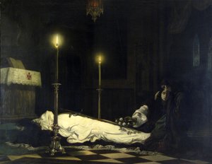 Sorgen om László Hunyadi av Viktor Madarász