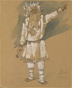 Farfar Frost. Kostymdesign för operan Snow Maiden av N. Rimsky-Korsakov, 1885 av Viktor Mikhaylovich Vasnetsov