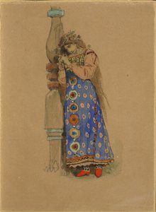 Kupava. Kostymdesign för operan Snow Maiden av N. Rimsky-Korsakov, 1885 av Viktor Mikhaylovich Vasnetsov