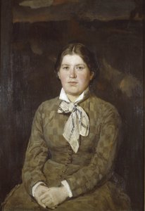 Porträtt av Alexandra Vladimirovna Vasnetsova, konstnärens fru, 1878