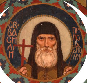 Saint Martyr Basil of the Kiev Caves, 1885-1896 av Viktor Mikhaylovich Vasnetsov