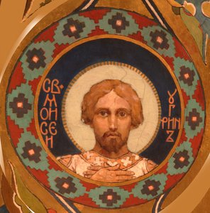 Sankt Moses den ungerska, 1885-1896 av Viktor Mikhaylovich Vasnetsov
