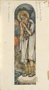 Sankt Prokopius av Ustyug Studerar fresker i St Vladimirs katedral i Kiev, 1884-1889 av Viktor Mikhaylovich Vasnetsov