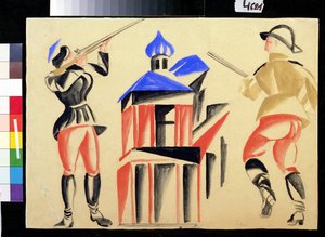 Avfyring (skott) av Viktor Sergeyevich (1887 1954) Bart