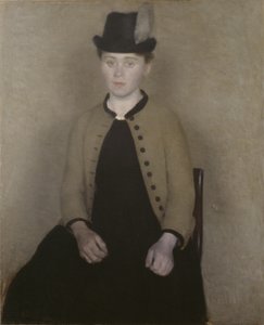 Ida Ilsted, sedermera Konstnärens fru av Vilhelm Hammershøi