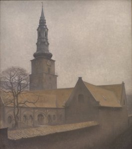 Sankt Petri kyrka, Köpenhamn, 1906. av Vilhelm Hammershøi