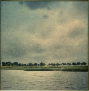 Sjön Gentofte av Vilhelm Hammershoi