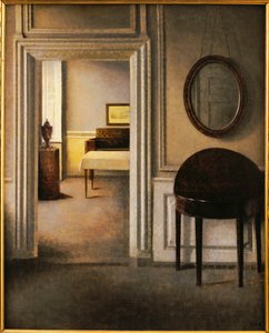 Musikrummet, Strandgade 30, c.1907 av Vilhelm Hammershoi
