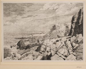 Bornholms klippiga kust av Vilhelm Kyhn